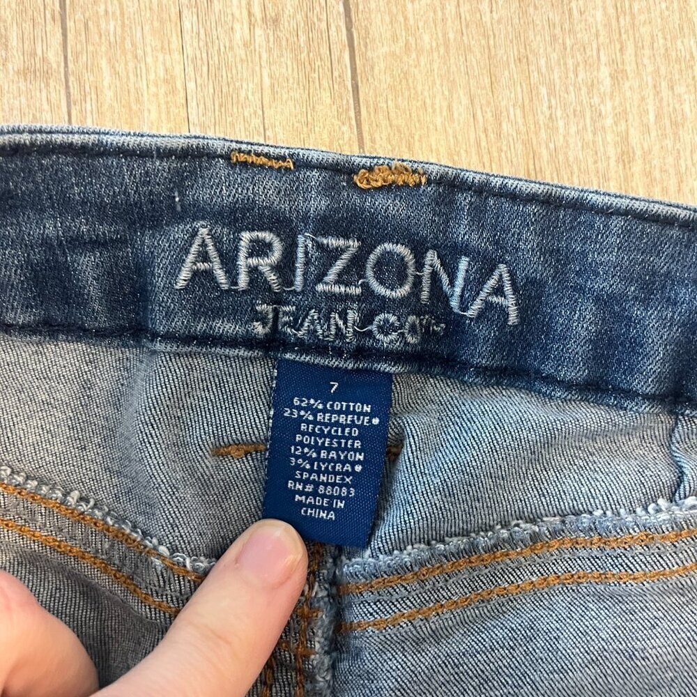 Womens Arizona Jeans Hi-Rise Curvy Skinny - 7 - Picture 8 of 8